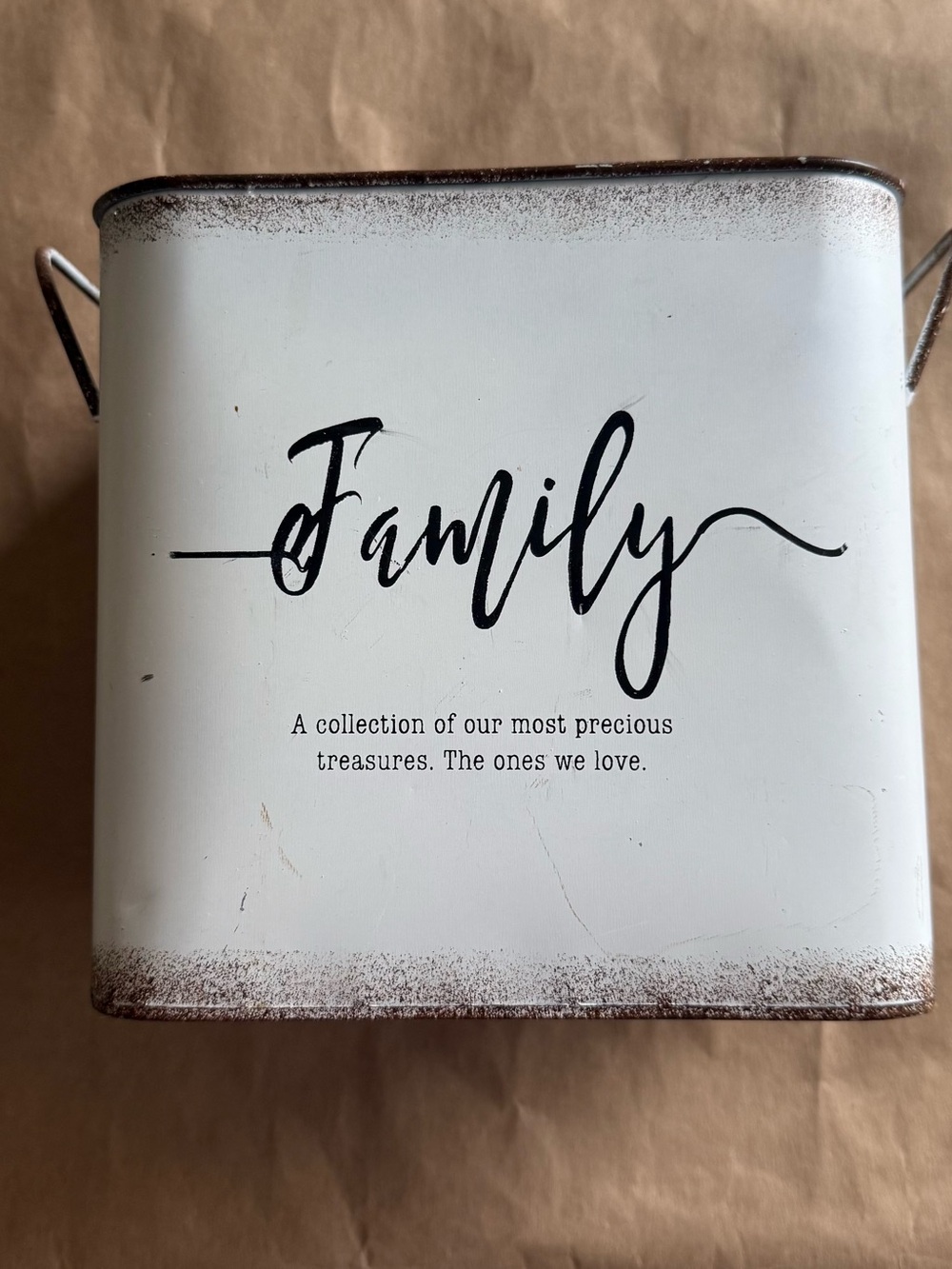 Family Decorative Metal Tin